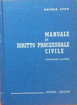 Manuale di diritto processuale civile