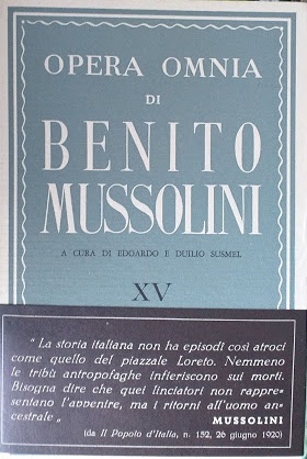 Opera Omnia di Benito Mussolini, vol. XV