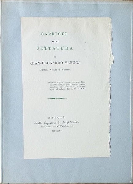 Capricci sulla Jettatura
