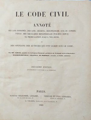 Le Code Civil Annoté