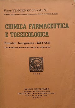 Chimica farmaceutica e tossicologica. Chimica inorganica: metalloidi