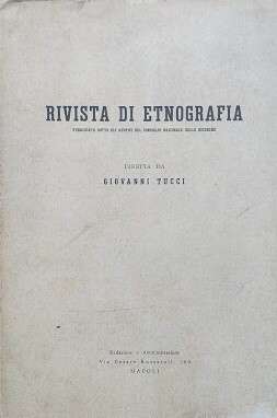 Rivista di Etnografia pubblicata sotto gli auspici del Consiglio Nazionale …