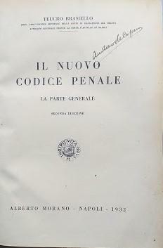 Il nuovo Codice Penale. La parte generale - La parte …