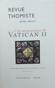 Revue Thomiste, Janvier - Mars 2010: l'herméneutique de Vatican II