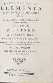 Phisicae experimentalis elementa R. Panormitanae Acadamiae usui