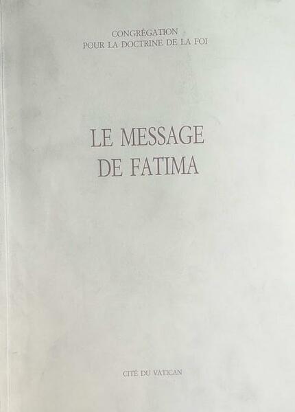 Le message de Fatima