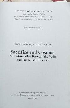 Sacrifice and Cosmos: a confrontation Between the Vedic and Eucharistic …