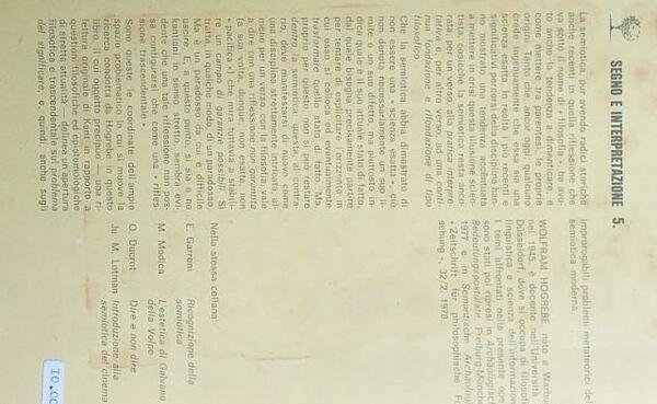 Per una semantica trascendentale