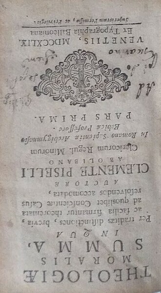 Theologiae Moralis Summa, in qua per traditas distinctiones, brevia, ac …