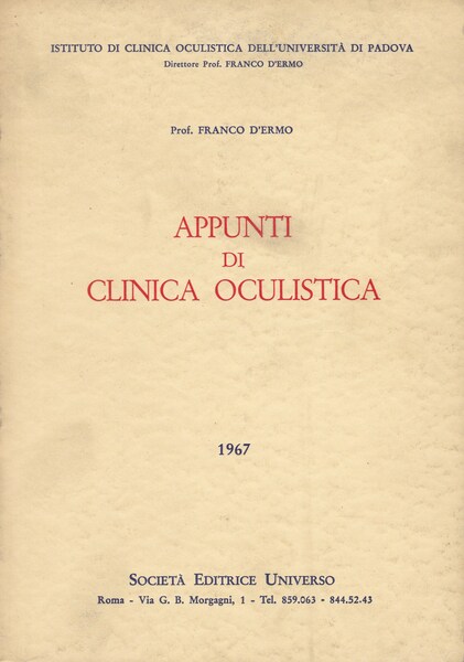 Appunti di clinica oculistica