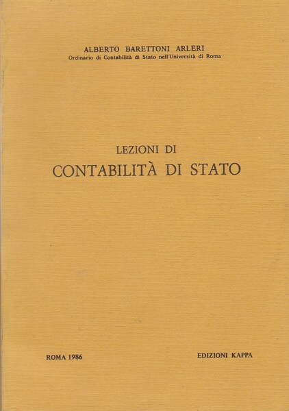 Lezioni di contabilità di Stato