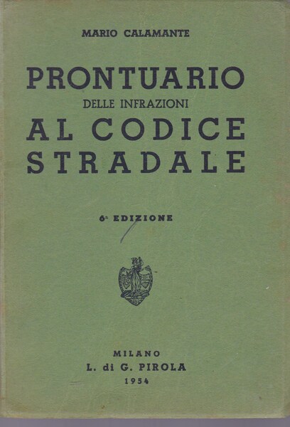 Prontuario delle infrazioni al Codice Stradale