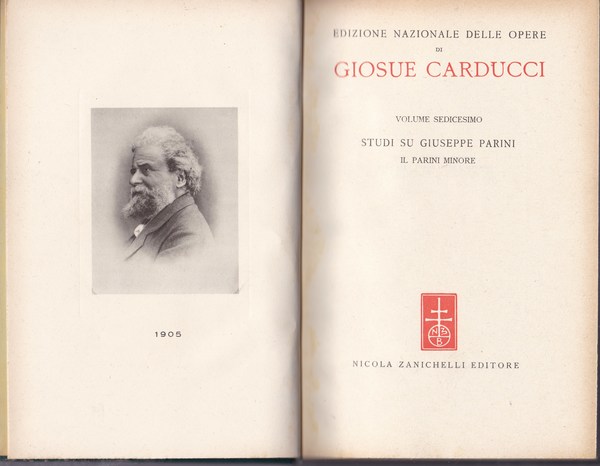 Opere. XVI. Studi su Giuseppe Parini. Il Parini minore.