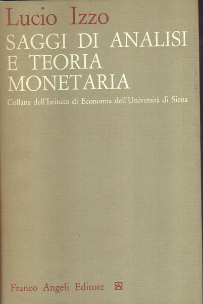 Saggi di analisi e teoria monetaria