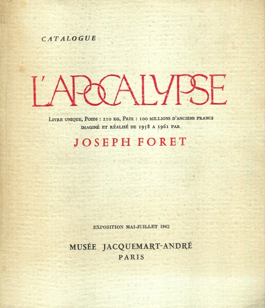 L'Apocalypse. Catalogue.