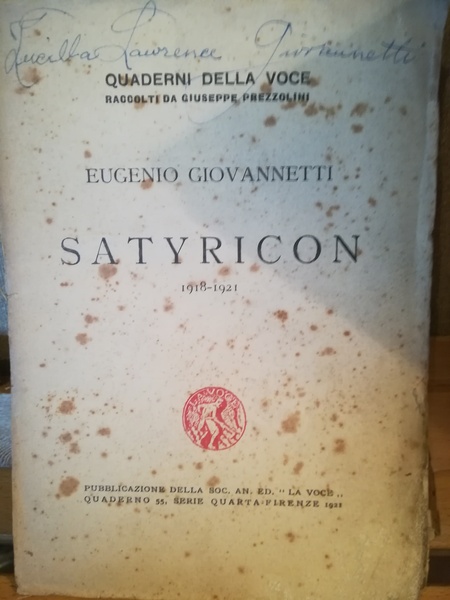 Satyricon (1918-1921).