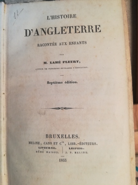 L'Histoire d'Angleterre racontée aux enfants.