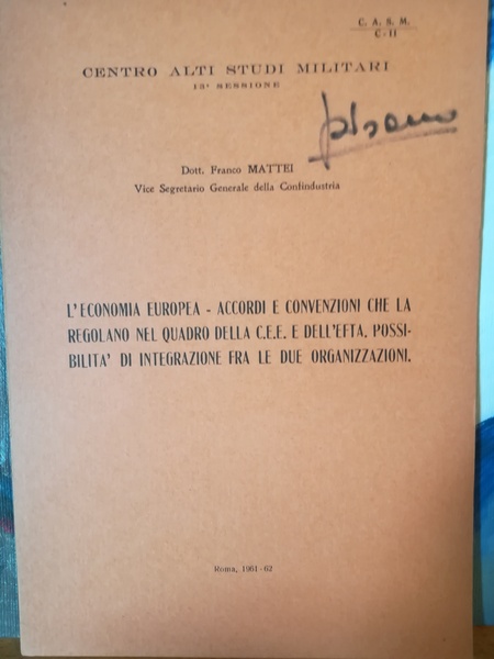 L'economia europea - Accordi e convenzioni che la regolano nel …