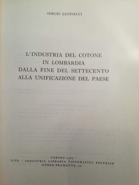 L'industria del cotone in Lombardia dalla fine del Settecento alla …