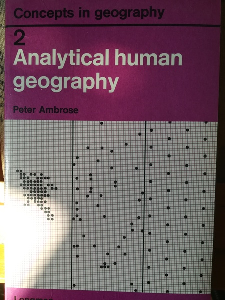 Concept in Geography. 2. Analytical Human Geography.