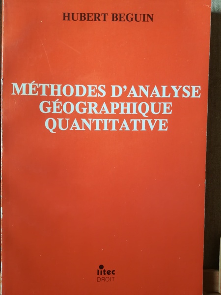 Méthodes d'analyse géographique quantitative