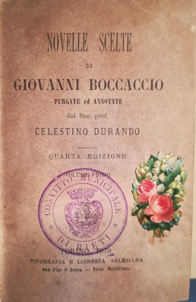 Novelle scelte di Giovanni Boccaccio purgate ed annotate da Celestino …