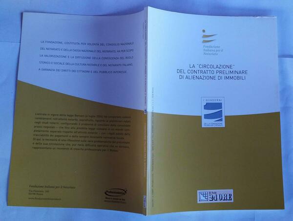 La circolazione del contratto preliminare di alienazione di immobili : …