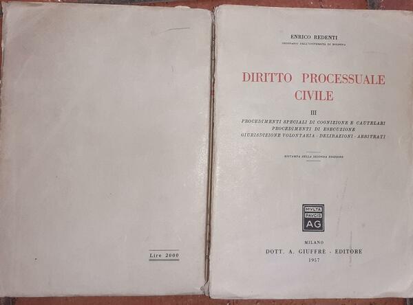 Diritto processuale civile Volume III