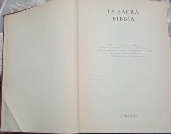 La Sacra Bibbia