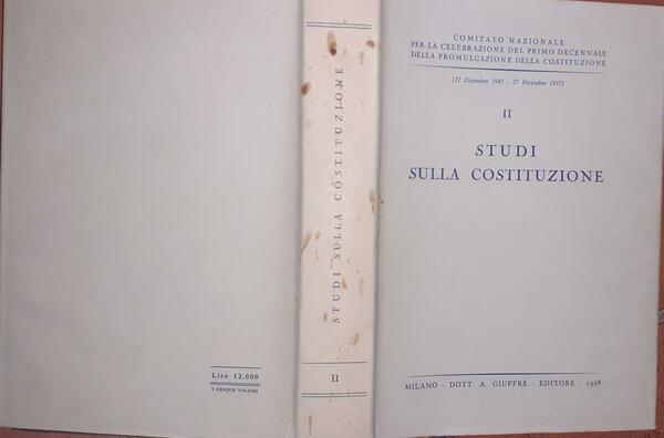 Studi sulla costituzione II