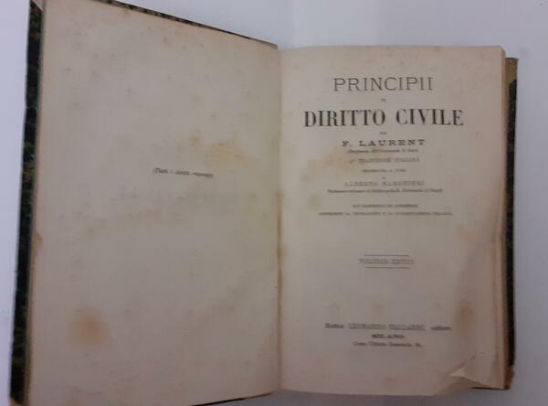 Principi di diritto civile Volume XXVIII