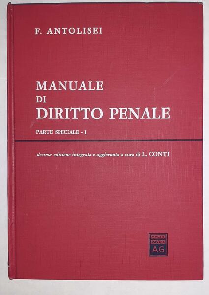Manuale di diritto penale Parte speciale I