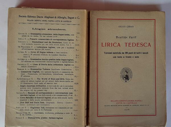 Deutsche Lyrik. Lirica tedesca. Versione metriche da 100 poeti di …