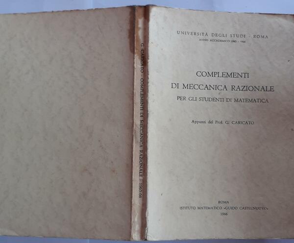 Complementi di meccanica razionale
