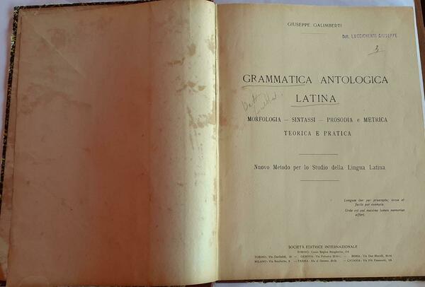 Grammatica antologica latina. Morfologia, sintassi, prosodia e metrica teorica e …