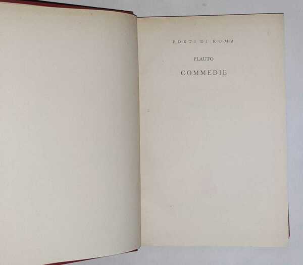 Commedie testo e versione poetica di Guido Vitali Amphitruo- Menaechmi. …