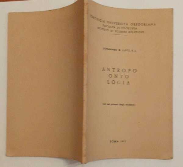 Antropo onto logia (ad uso privato degli studenti)