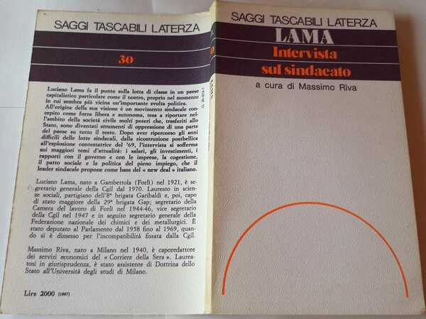 Intervista sul sindacato