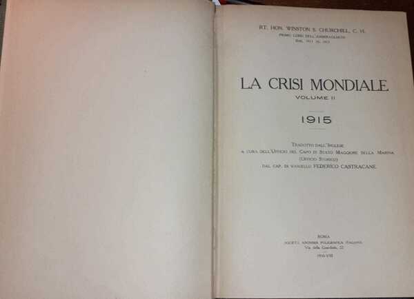 La crisi mondiale. Volume II. 1915