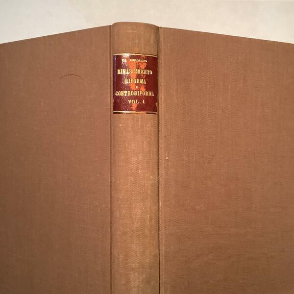 Rinascimento riforma e controriforma VOL I