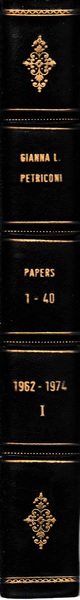 Papers 1-40. 1962 - 1974. I