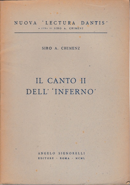 Il canto II dell'Inferno