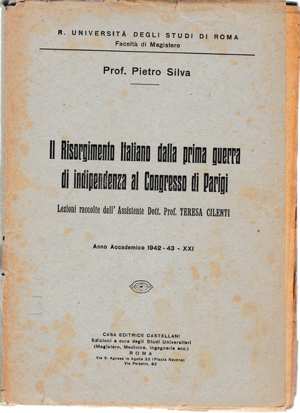 Il Risorgimento italiano dalla prima guerra di indipendenza al Congresso …