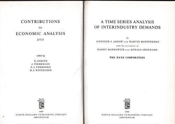 A time series analysis of interindustry demands