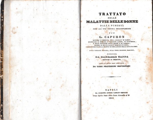 Trattato delle malattie delle donne