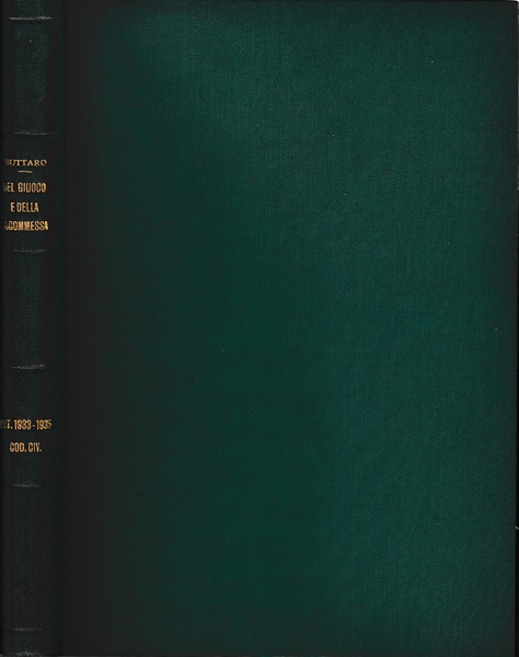 Libro quarto - delle obbligazioni. Del giuoco e della scommessa …