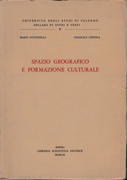 Spazio geografico e formazione culturale