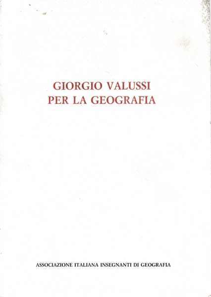 Per la Geografia