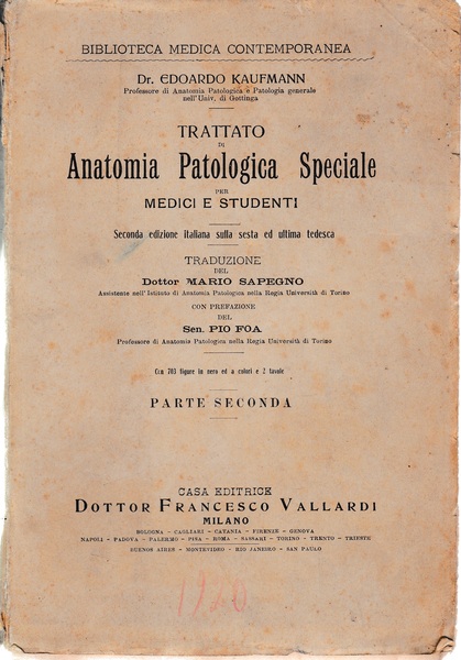 Trattato di Anatomia Patologica Speciale parte seconda