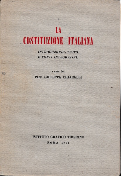 La Costituzione Italiana